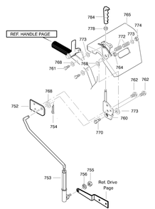 Part Location Diagram of 1501749 Briggs and Stratton Control bracket